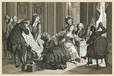 Frankrijk XVIIIe eeuw kostuum door French School