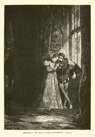 Frans II en Maria Stuart verliefd door French School