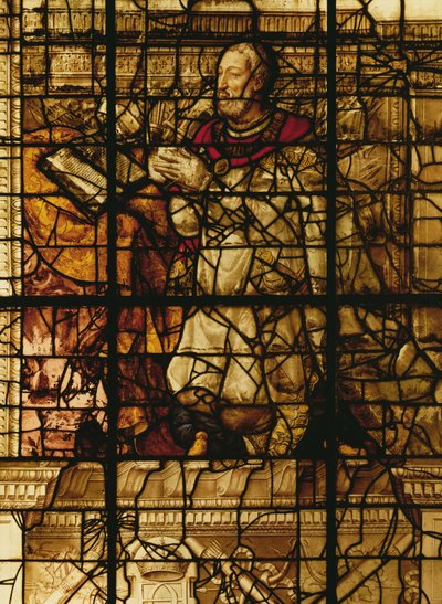 Francis I in gebed door French School
