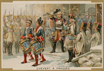 Francois de Chevert, Franse generaal, bij het Beleg van Praag, 1741 door French School