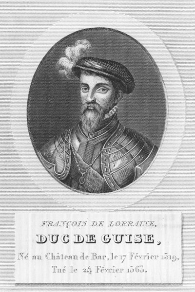 François de Lorraine, Hertog van Guise (gravure) door French School