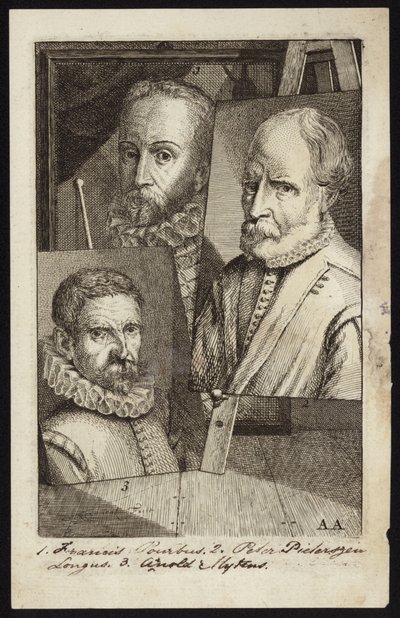 Frans Pourbus, Pieter Pieterszen en Arnold Mytens door French School