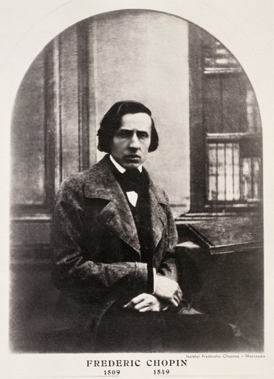 Frederic Chopin (1810-49) gegraveerd van een daguerreotype door French School