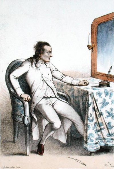 Frederick Lemaitre (1800-76) in de rol van Georges Maurice uit 