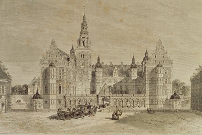 Kasteel Frederiksborg, Hillerod, Denemarken, 1850s, uit `Le Tour du Monde, gepubliceerd Parijs, 1860s door French School