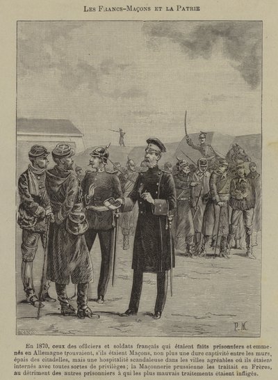 Vrijmetselaars en patriottisme door French School