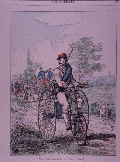 Franse leger driewieler rijder (velocipedist) door French School