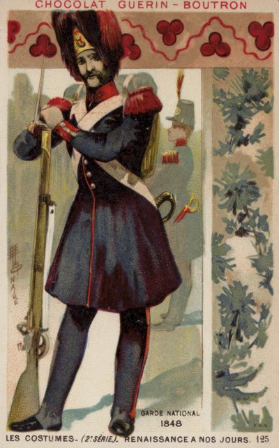 Franse Nationale Gardist, 1848 door French School
