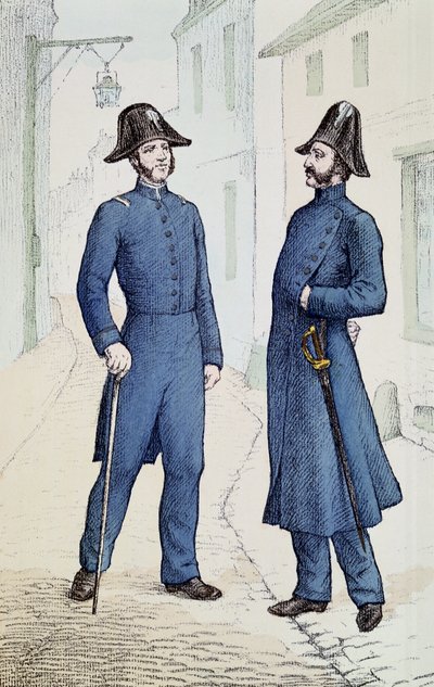 Franse politieagenten c.1829-30 door French School