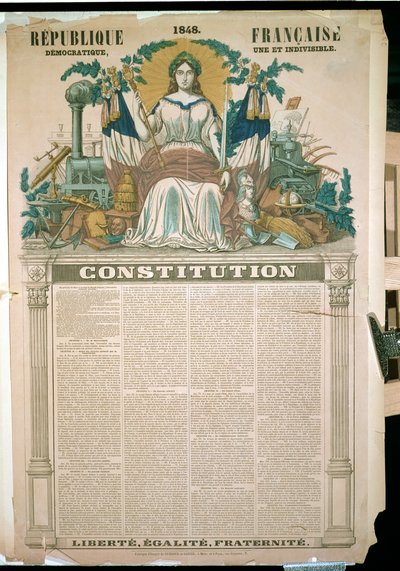 Franse Republiek, Grondwet van 1848 door French School