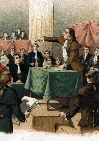 Franse Revolutie - Georges Jacques Danton (1759-1794) roept: 