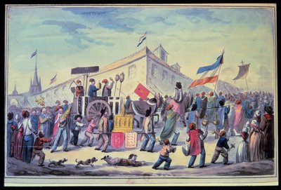 Franse Revolutie: een antireligieuze maskerade in november 1793 door French School