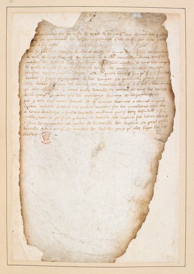 Frans slagplan voorafgaand aan de slag bij Agincourt, opgesteld door Maarschalk Boucicault, Kapitein van Normandië, en anderen. Tussen 13-21 oktober 1415 door French School