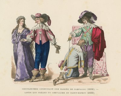Frans kostuum, 17e eeuw door French School