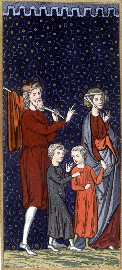 Franse familie in de 14e eeuw - in 