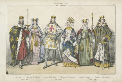 Franse koningen en koninginnen van de 13e eeuw door French School