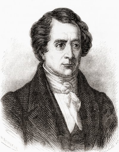 Franse wiskundige Dominique Francois Jean Arago, alias Francois Arago, uit Les Merveilles de la Science, uitgegeven 1870 door French School