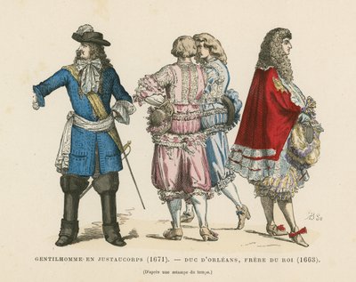 Franse herenkostuums, 17e eeuw door French School