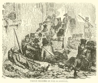 Franse krijgsgevangenen in Duitsland (gravure) door French School