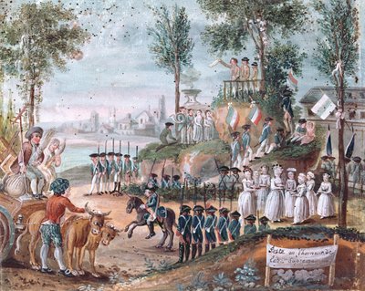 Frans provinciaal Festival van het Opperwezen, 1794 door French School