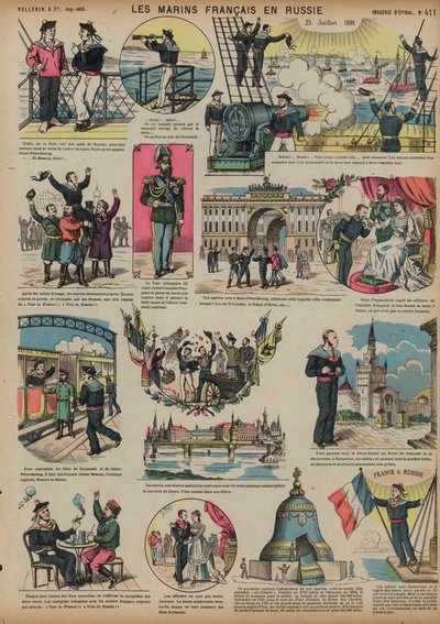 Franse zeelieden bezoeken Rusland, 25 juli 1891 door French School