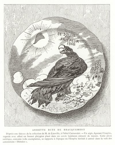 Franse satirische plaat, 1868 door French School
