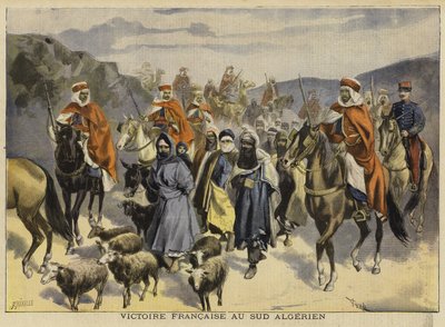 Franse overwinning in Zuid-Algerije, 1897 door French School