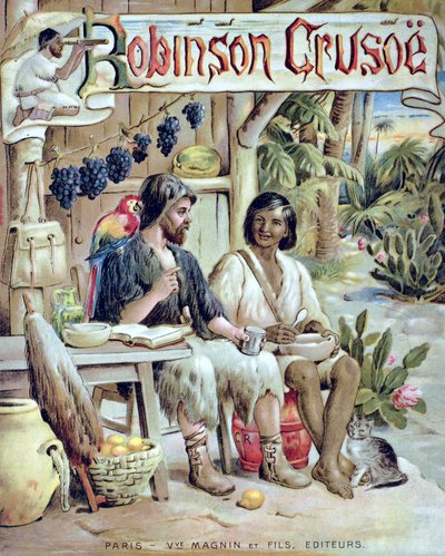 Voorkant van Robinson Crusoe door French School
