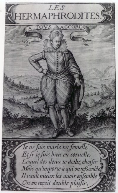 Frontispice van Les Hermaphrodites door Thomas Artus, 1605 door French School
