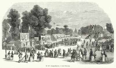 Kermis op de Carre Marigny, Champs Elysees, Parijs door French School