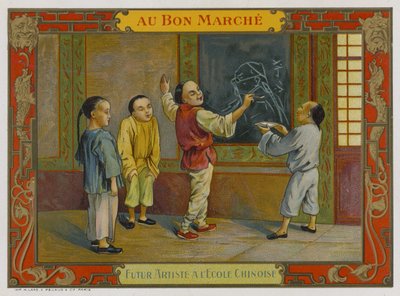 Toekomstige kunstenaar op een Chinese school door French School