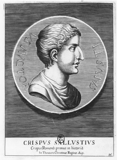 Gaius Sallustius Crispus, Sallust (gravure) door French School