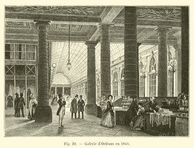 Orleans galerij in 1840 door French School