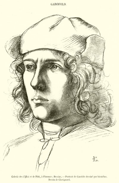 Galerij van de Uffizi en Pitti, in Florence door French School