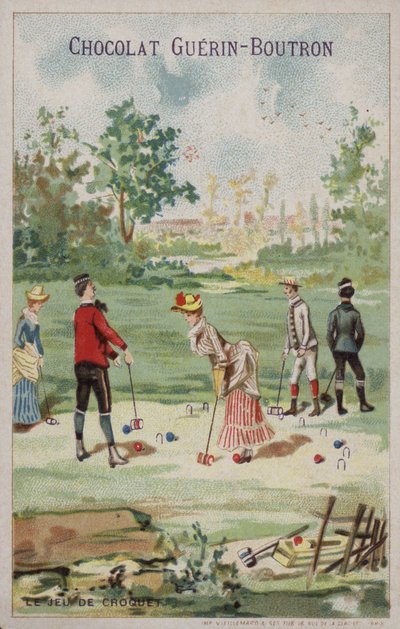Spelletje croquet door French School