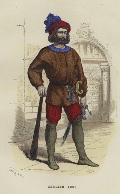 Gevangenbewaarder, 1490 door French School