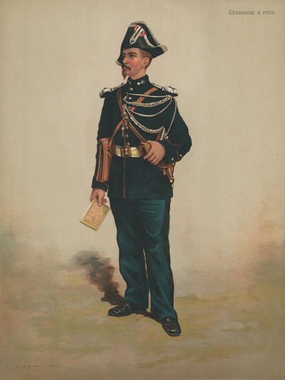 Voetgendarme door French School