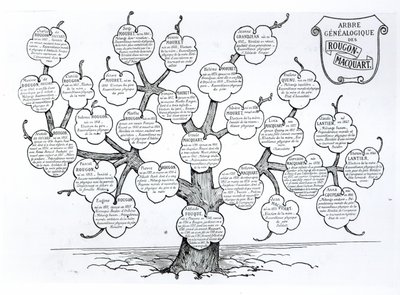 Stamboom van de familie Rougon-Macquart door French School