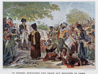 Generaal Bonaparte bedankt de opstanden van Caïro - in 