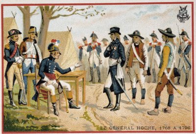 Generaal Hoche voor de Vendeanen in 1795 (Pacificatie van de Vendée) door French School