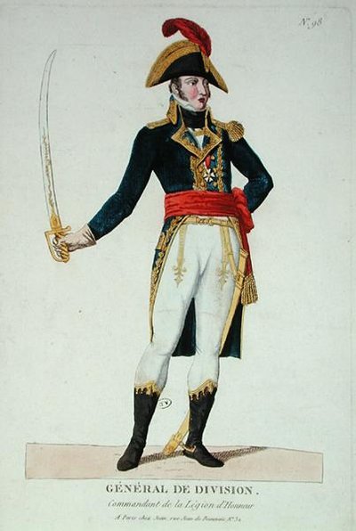 Generaal van de divisie, commandant van het Legioen van Eer door French School