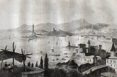 Genova - Genes - Genua - Gravure uit 
