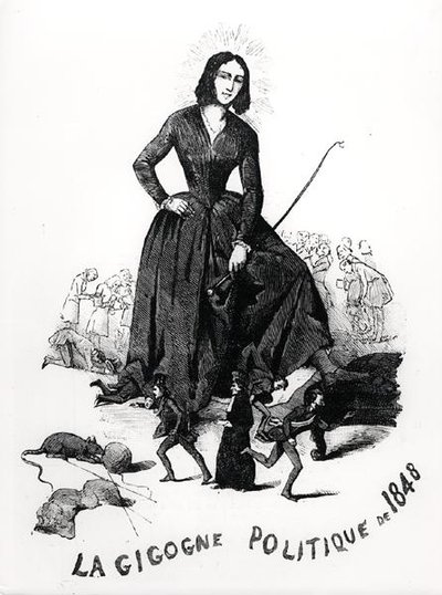 George Sand, de politieke ooievaar, uit 