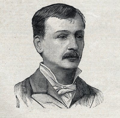 Georges Courteline, echte naam Georges Victor Marcel Moinaux (1858-1929), Franse romanschrijver en toneelschrijver, in 