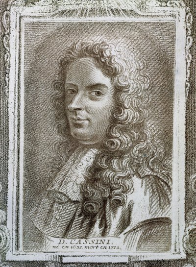 Giovanni Domenico Cassini (1625-1712), illustratie uit Histoire des Mathématiciens door Alexandre Saverien (1720-1805), gepubliceerd in Parijs 1766 door French School
