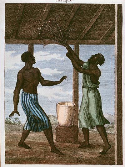 Goudkust zwarte die zijn lot raadpleegt, 1812 door French School