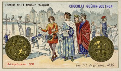Gouden ecu van St. Louis door French School
