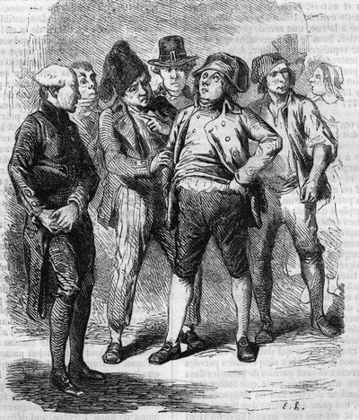 Goriot was voorzitter van zijn sectie tijdens de Revolutie. Gravure midden 19e eeuw. Illustratie voor 