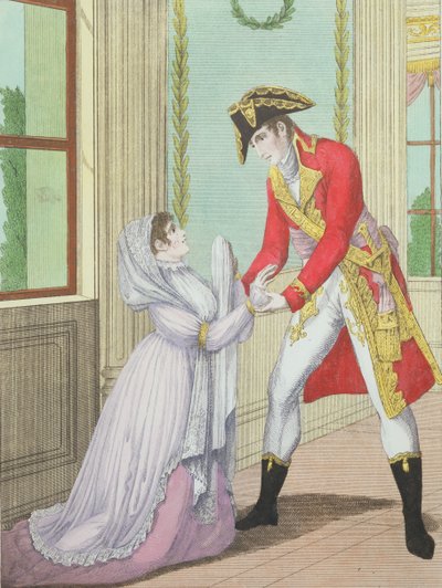Genade verleend door Napoleon aan Madame de Polignac voor haar echtgenoot Armand Polignac, 1804 door French School
