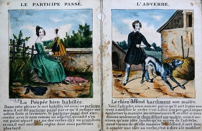 Grammatica boek voor kinderen, ca. 1850 door French School